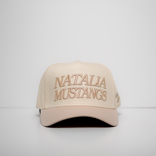 Natalia Mustangs Block Snap - Creme/Khaki